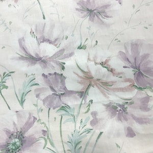 Misty Floral - Cotton Sateen Decorator Fabric
