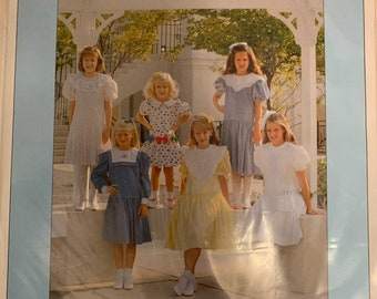 Dropwaist Dress Sizes 8-16 - Cheryl Williams Heirloom Smocking Sewing Pattern