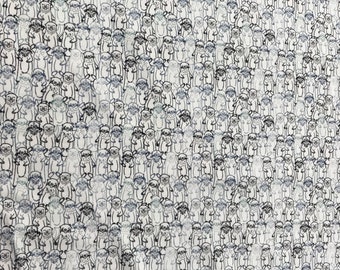 Snuggery Breeze Otters Pino Lullaby - Telas Galería de Arte - Algodón Tejido