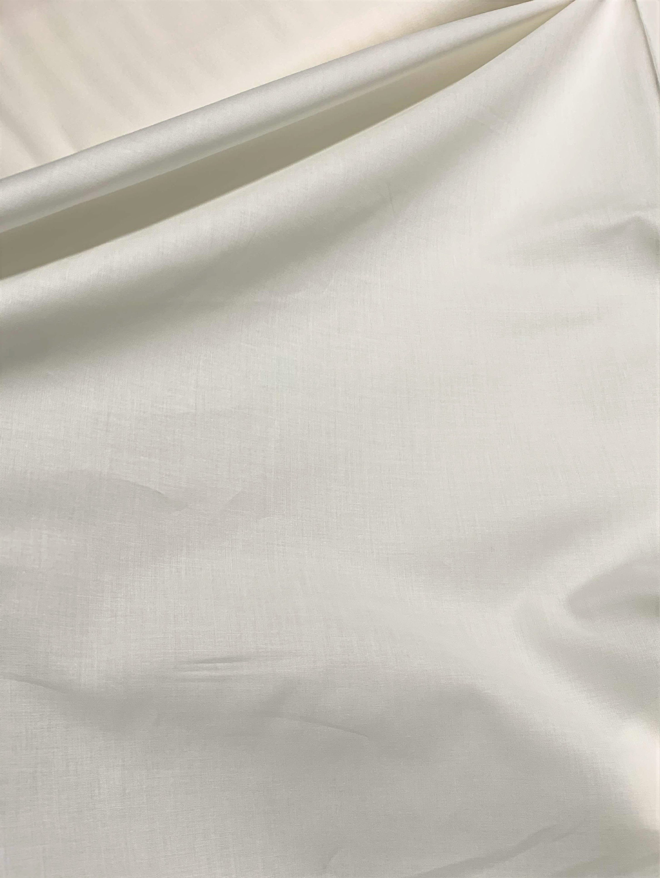 White - Polyester Crushed Velvet Fabric