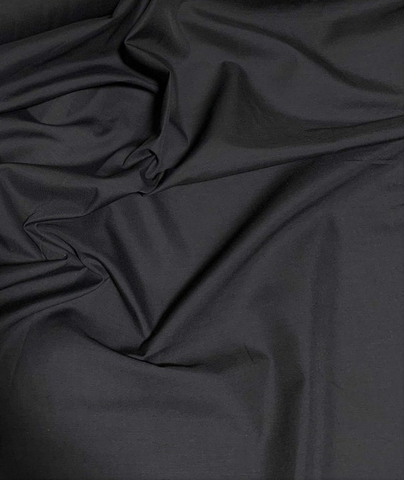 Black Polyester/cotton Broadcloth Fabric 