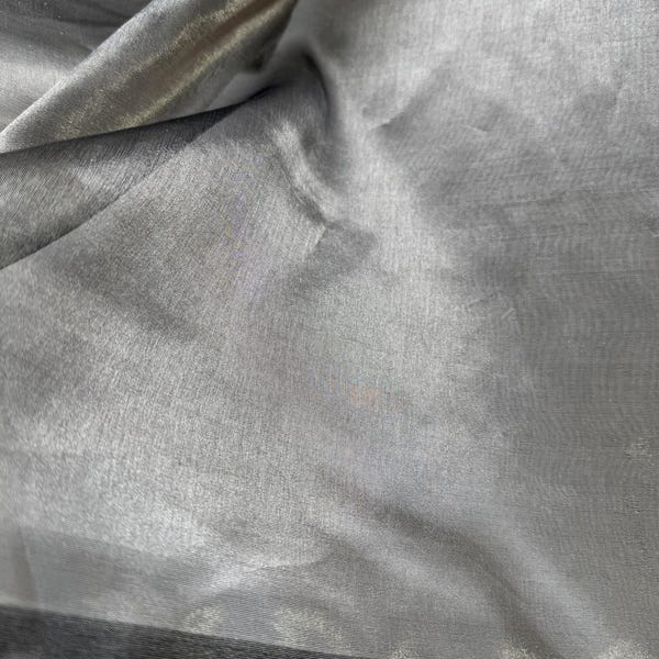Iridescent Orange Silk Organza Fabric