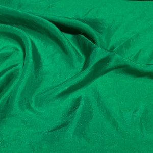 EMERALD GREEN Hand Dyed Silk Twill Fabric