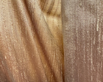 Rust Gold - Silk Dupioni Fabric