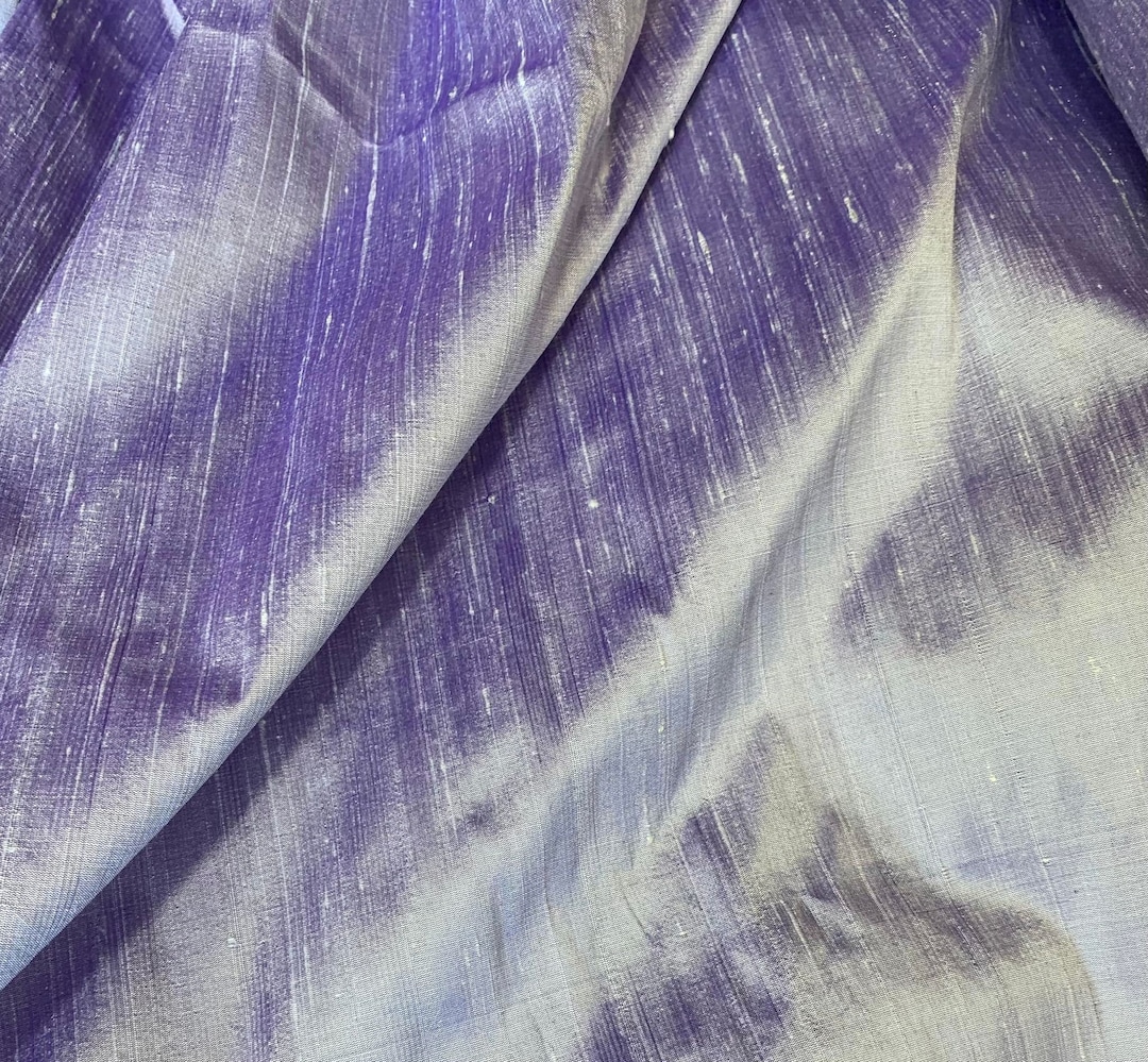 Paisley Purple Iridescent Silk Chiffon IC-016 Fabric main image 1