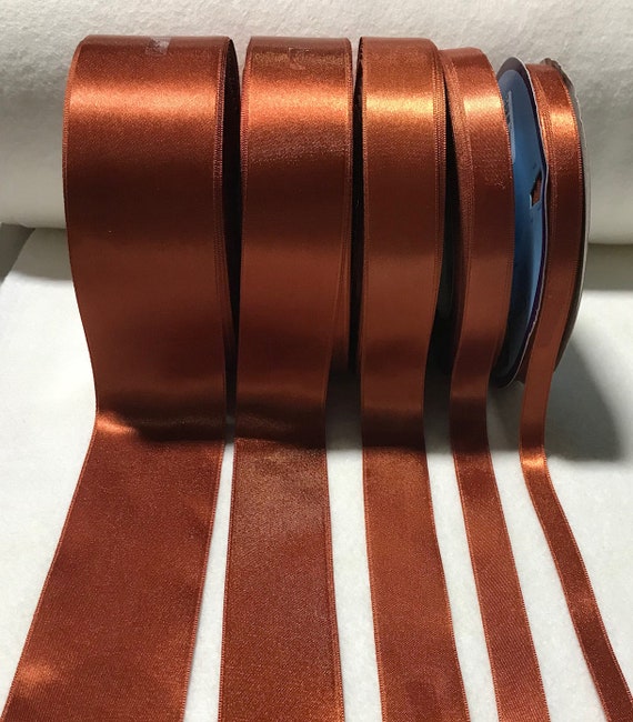 50mm Imported Velvet Ribbon - Rust