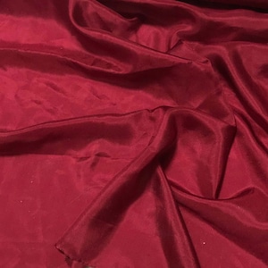 BURGUNDY RED China Silk HABOTAI Fabric