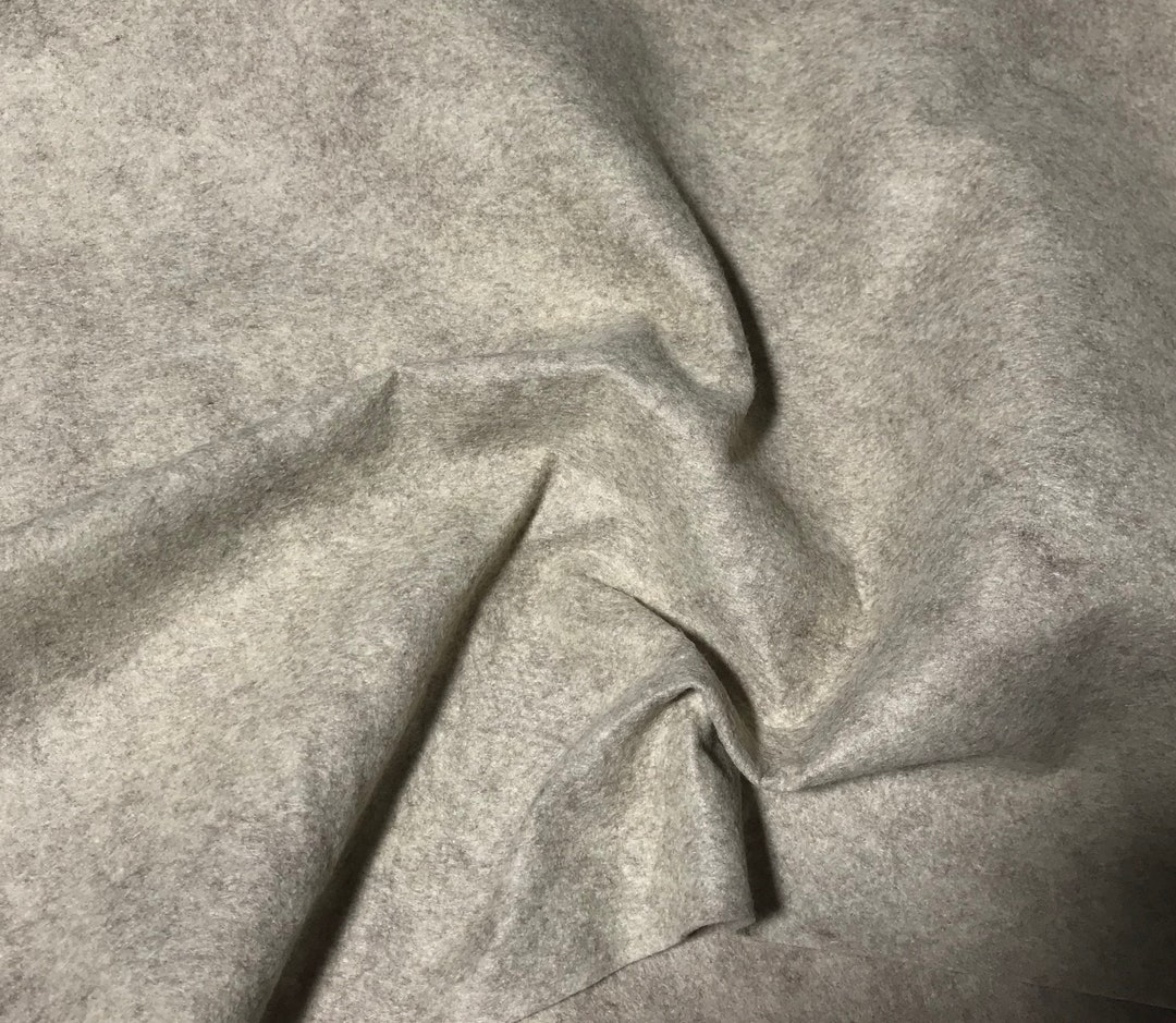 Sandstone Gray Wool /rayon Blend Felt Fabric - Etsy