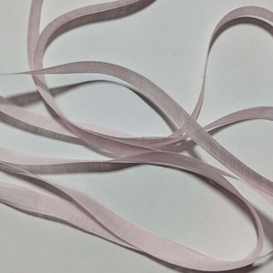 Pink 100% COTTON Voile Gauze Ribbon Trim 3/8"