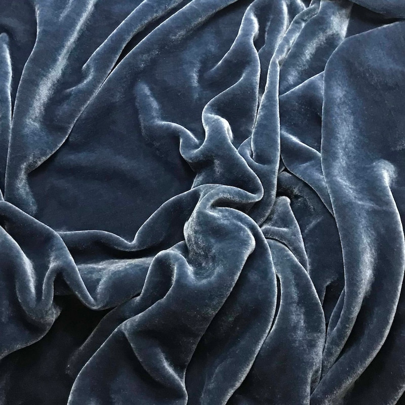Grey and Blue Fabric - Etsy
