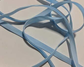 Français VELVET Ribbon BABY BLUE par cour 3/8 pouces