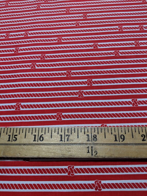 Piraten Leben knotigen Seil rot Riley Blake Baumwollstoff