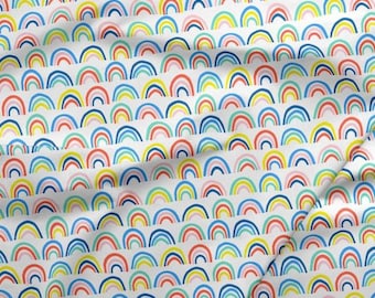 Over the Rainbows Small Bright - Paintbrush Studio Cotton Fabric