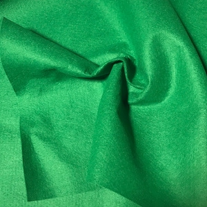 Kelly Green-laine/rayonne mélange feutre tissu