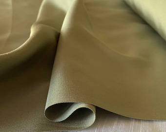 Hunter Green Silk 4-Ply Crepe Fabric main image 0