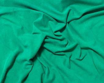 EMERALD GREEN Hand Dyed Raw Silk NOIL Fabric