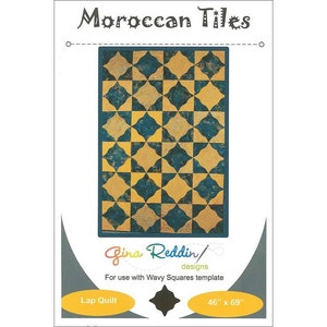 Gina Reddin Designs GRD-0201 Moroccan Tiles Pattern Quilt Wall Hanging