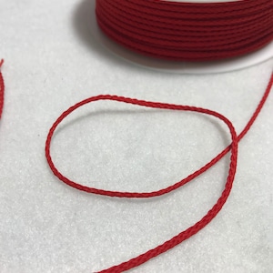 RED French Fine Cord Trim Made in France (1mm) 5 Yards