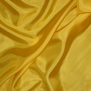 10.5&quot;x13&quot; MUSTARD YELLOW China Silk HABOTAI Fabric - Remnant Sale