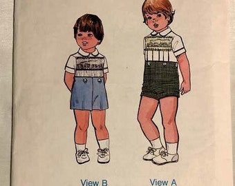 David Shirt & Pants - Sizes 3-4 - Children's Corner Heirloom Smocking Sewing Pattern