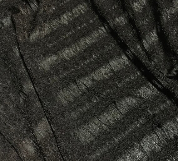 Chocolate Brown Stripe Stretch Lace Fabric Poly/lycra | Etsy