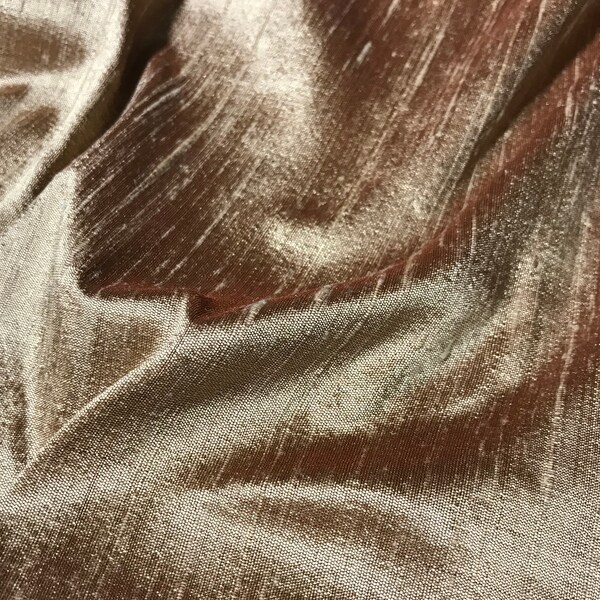 Inca Gold Dupioni Silk Fabric
