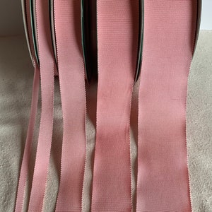 Pink 100% Rayon Petersham Ribbon (5 Widths to choose from)