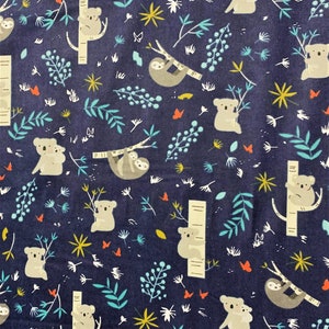 Flannel Joey Main Navy - Riley Blake Cotton Flannel Fabric