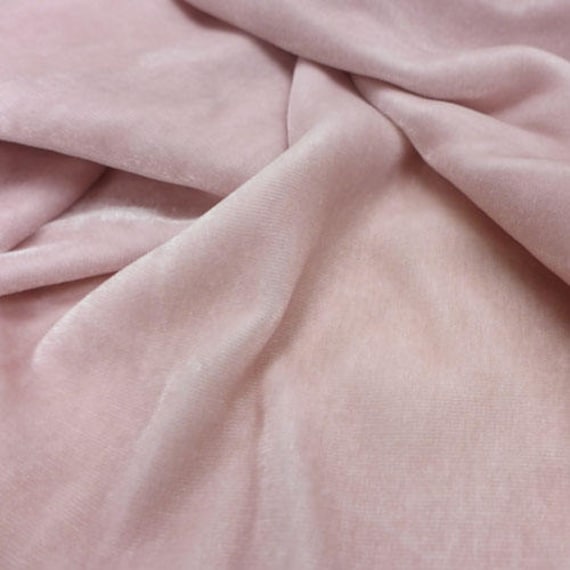 BLUSH PINK Silk Velvet Fabric