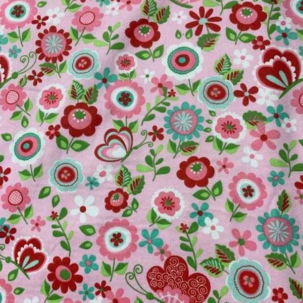 Butterflies and Berries Fabric Etsy