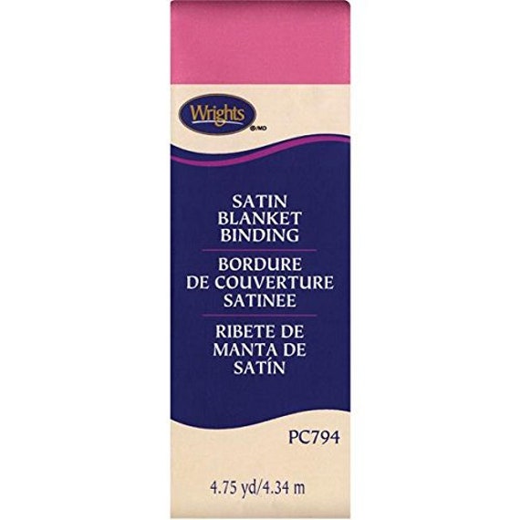 Pink satin blanket binding best sale