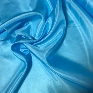 BRIGHT TURQUOISE China Silk HABOTAI Fabric