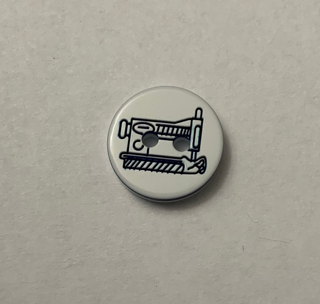 Sewing Machine Plastic Button 13mm / 1/2 Made in Etsy UK