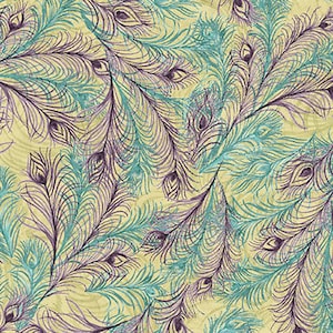 Iridescent Peacock - Springs Creative Cotton Fabric