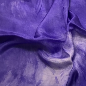 Hand Dyed IRIS PURPLE China Silk HABOTAI Fabric