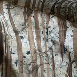 Brown Multi Birch Trees - Whispering Pines - by Melanie Samra for Northcott Cotton Fabric 1 Yard