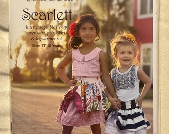 Violette Field Threads Interchangeable Tie-Up Skirt, Petti-skirt + Legwarmer Set Sewing Pattern Sizes 2T - 10 years Uncut FF
