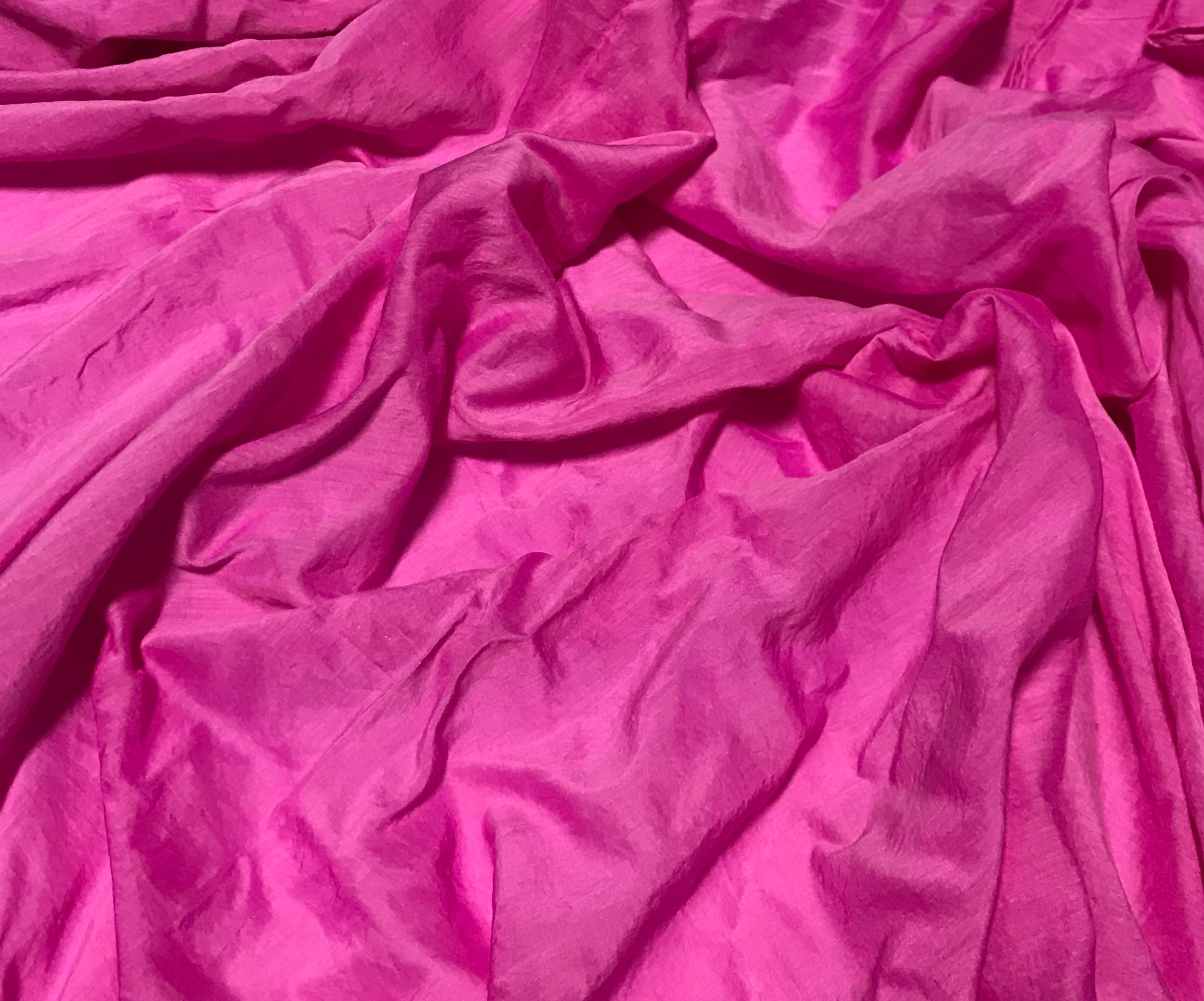 Hot Pink Leaves on Dark Hot Pink Koma Batik Quilting Fabric by Yard #2590 