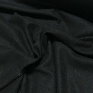 Black Crepe Back Satin Fabric 60” Width Sold By The Yard