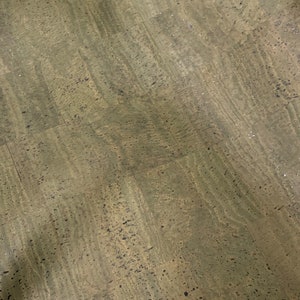 Cork Fabric - Army Green