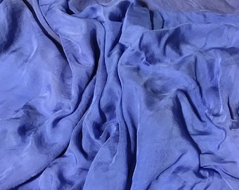 Hand Dyed Hyacinth Purple - Soft Silk Organza Fabric