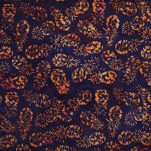 Lava Tube Pineapples - Indigenous Blanket - Batik by Mirah Cotton Fabric