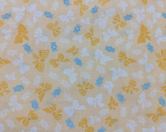 Petite Treat - Bows Yellow - Riley Blake Cotton Fabric