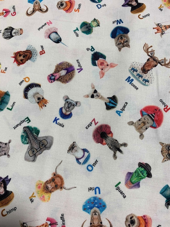 Animals Alphabet on Beige - Zootopia A-Z - by Rachel Neiman