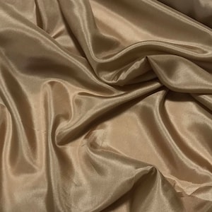 TOAST BROWN China Silk HABOTAI Fabric