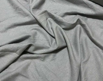 GRAY Raw Silk NOIL Fabric