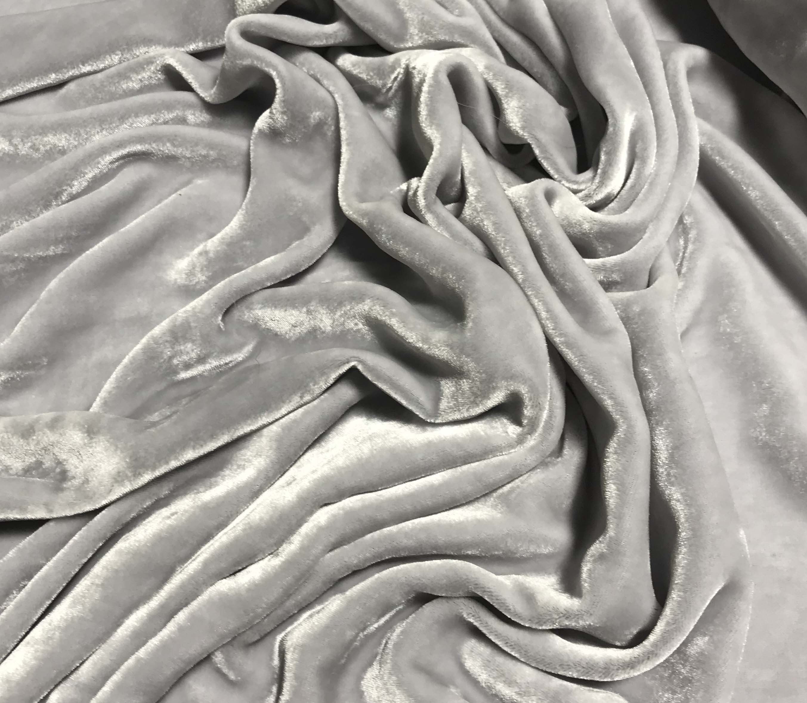 Silver on sale velvet material