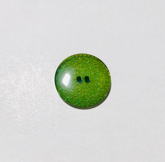 olive none - Olive Green Glitter Plastic Button - Dill Buttons Brand (3 Sizes to Choose From)