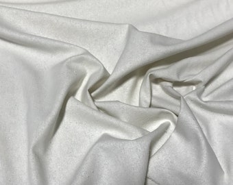 BRIGHT WHITE Tessuto NOIL di seta grezza
