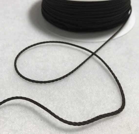 brown none - CHOCOLATE BROWN French Fine Cord Trim Made in France (1mm) 5 Yards